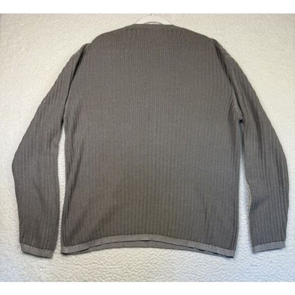 Salvatore Ferragamo Sweater Mens Large Stripe Knit Crewneck Pullover Italy - Picture 2 of 7